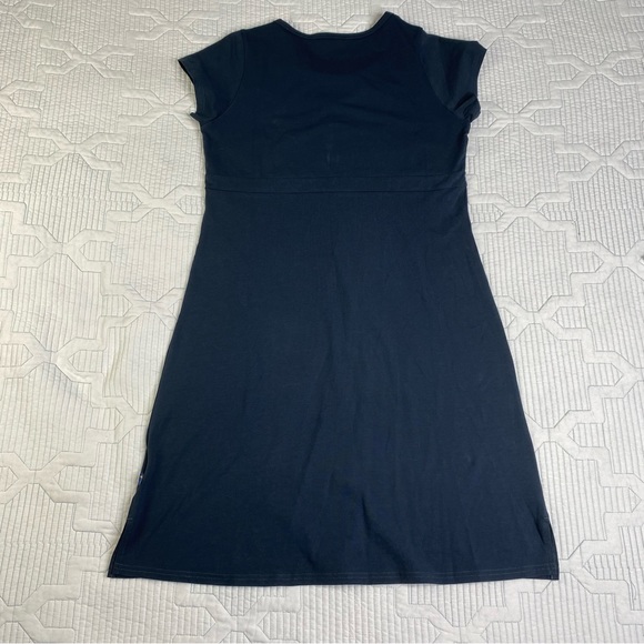 Fjallraven Womens High Coast Cotton Short Sleeve Dress Sz M Blue Gray - Picture 10 of 13